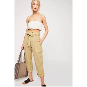 Free People Rumors Yarn Dye Harem Pants Striped